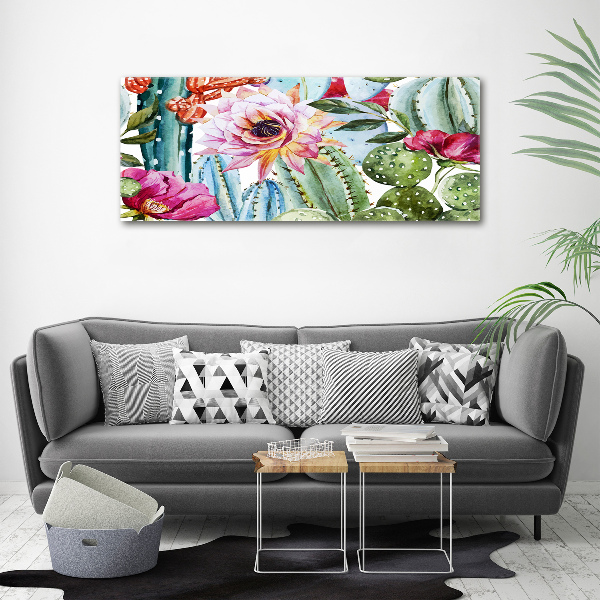 Wall art acrylic Cacti and flowers