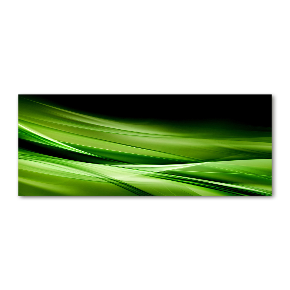 Acrylic wall art Green waves