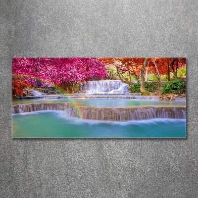 Print on acrylic Waterfall in the forest