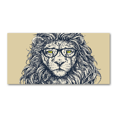 Print on acrylic Hipster lion