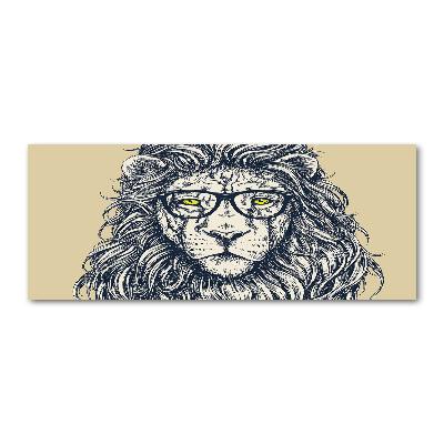 Print on acrylic Hipster lion