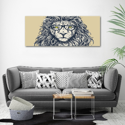 Print on acrylic Hipster lion