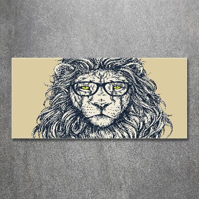 Print on acrylic Hipster lion