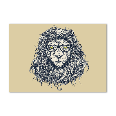 Print on acrylic Hipster lion