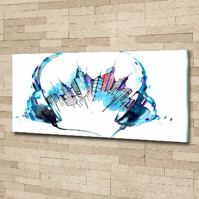 Acrylic print The sounds of the city