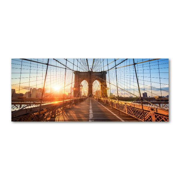 Glass acrylic wall art Brooklyn bridge