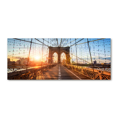 Glass acrylic wall art Brooklyn bridge