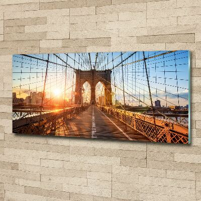 Glass acrylic wall art Brooklyn bridge