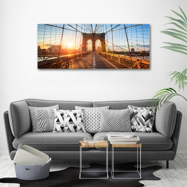 Glass acrylic wall art Brooklyn bridge