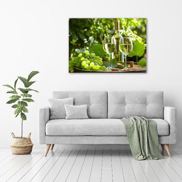 Print on acrylic White wine and fruit