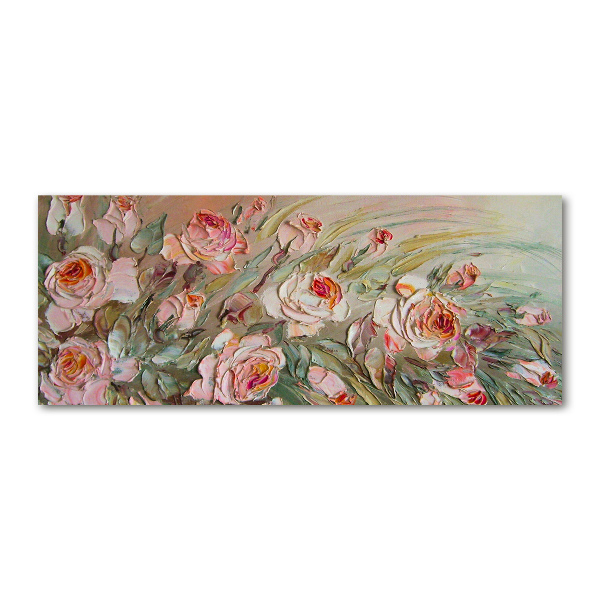 Glass acrylic wall art Roses