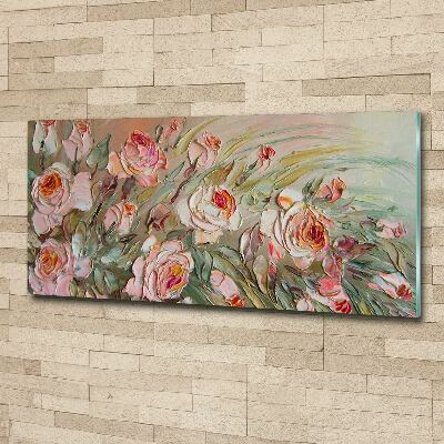 Glass acrylic wall art Roses