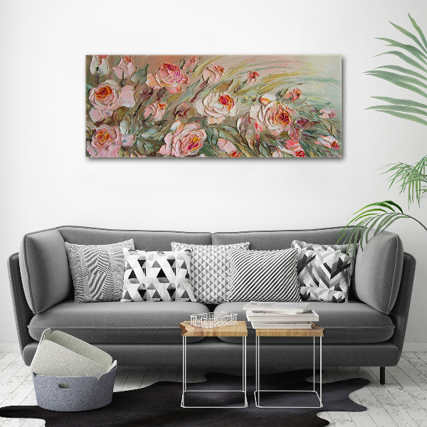 Glass acrylic wall art Roses