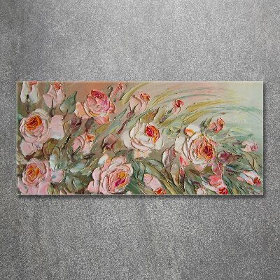 Glass acrylic wall art Roses