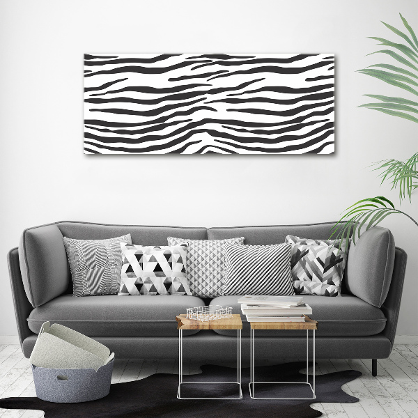 Acrylic wall art Zebra background