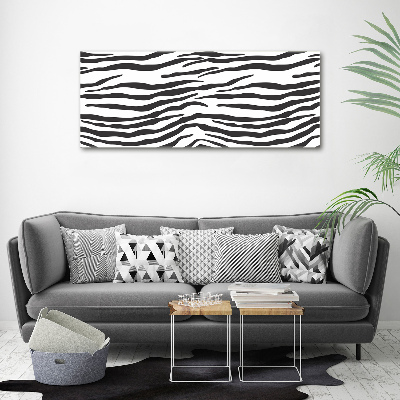 Acrylic wall art Zebra background