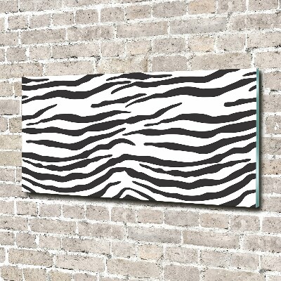 Acrylic wall art Zebra background