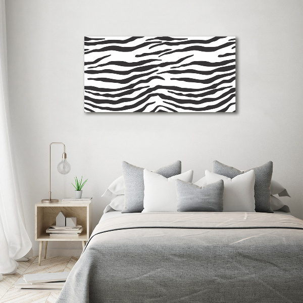 Acrylic wall art Zebra background