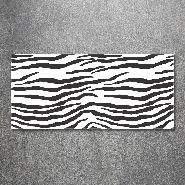 Acrylic wall art Zebra background