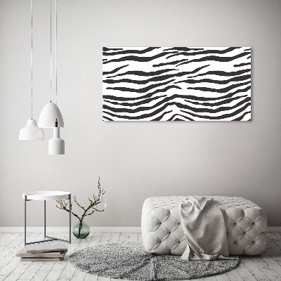 Acrylic wall art Zebra background