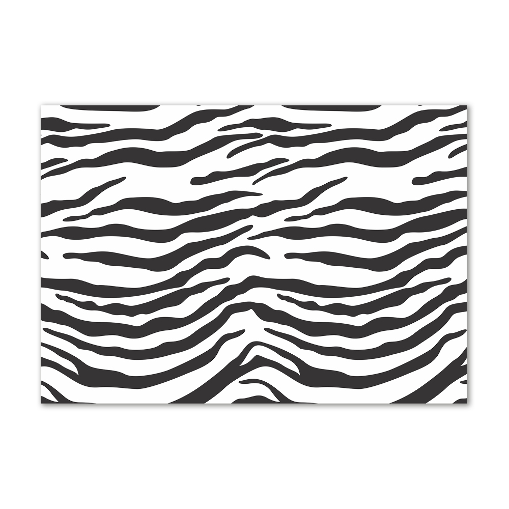 Acrylic wall art Zebra background