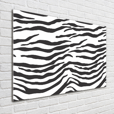 Acrylic wall art Zebra background