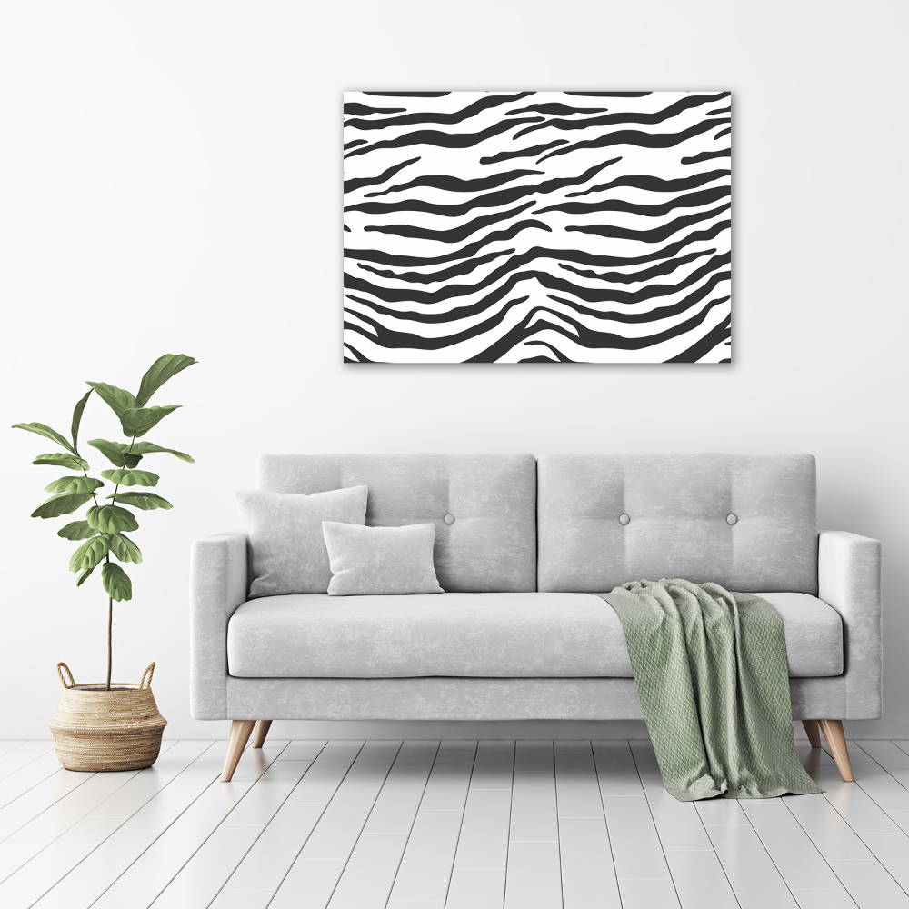 Acrylic wall art Zebra background