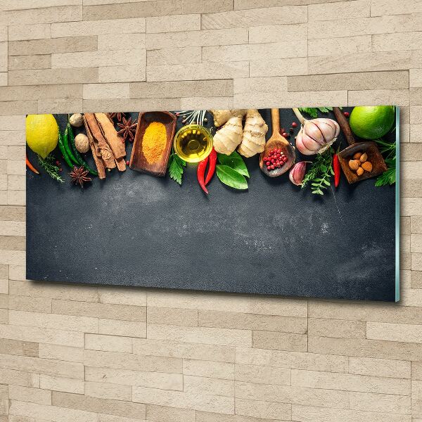 Acrylic wall art Herbs and spices