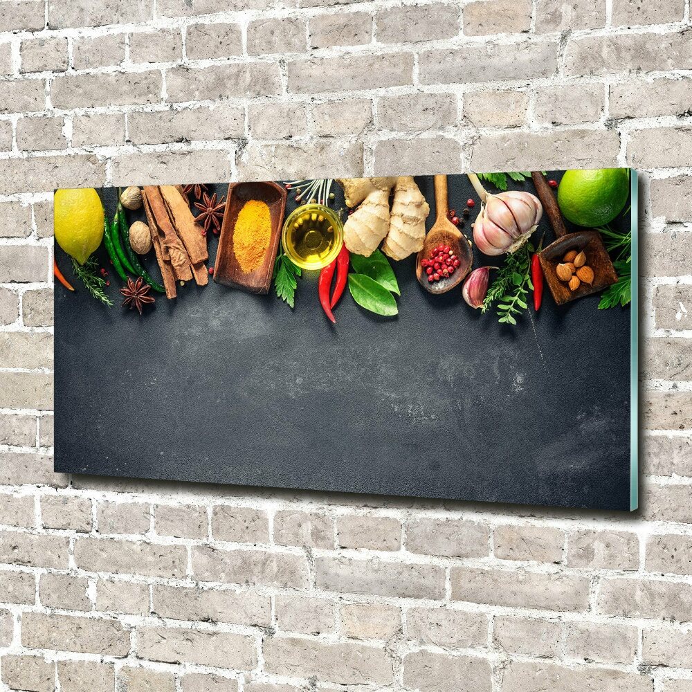 Acrylic wall art Herbs and spices