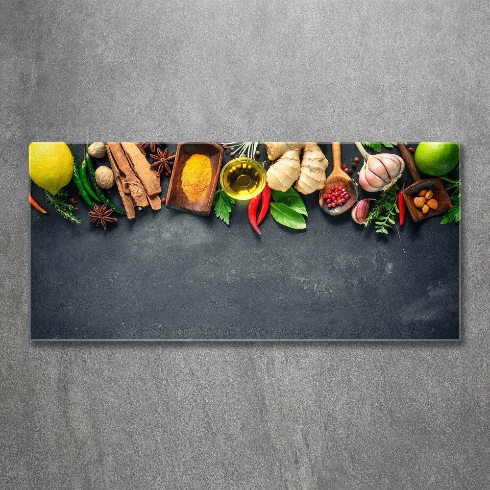 Acrylic wall art Herbs and spices