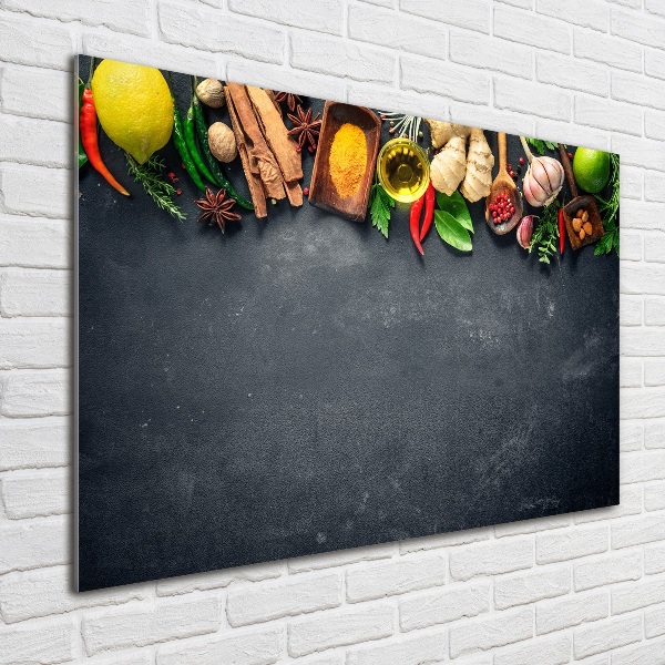 Acrylic wall art Herbs and spices