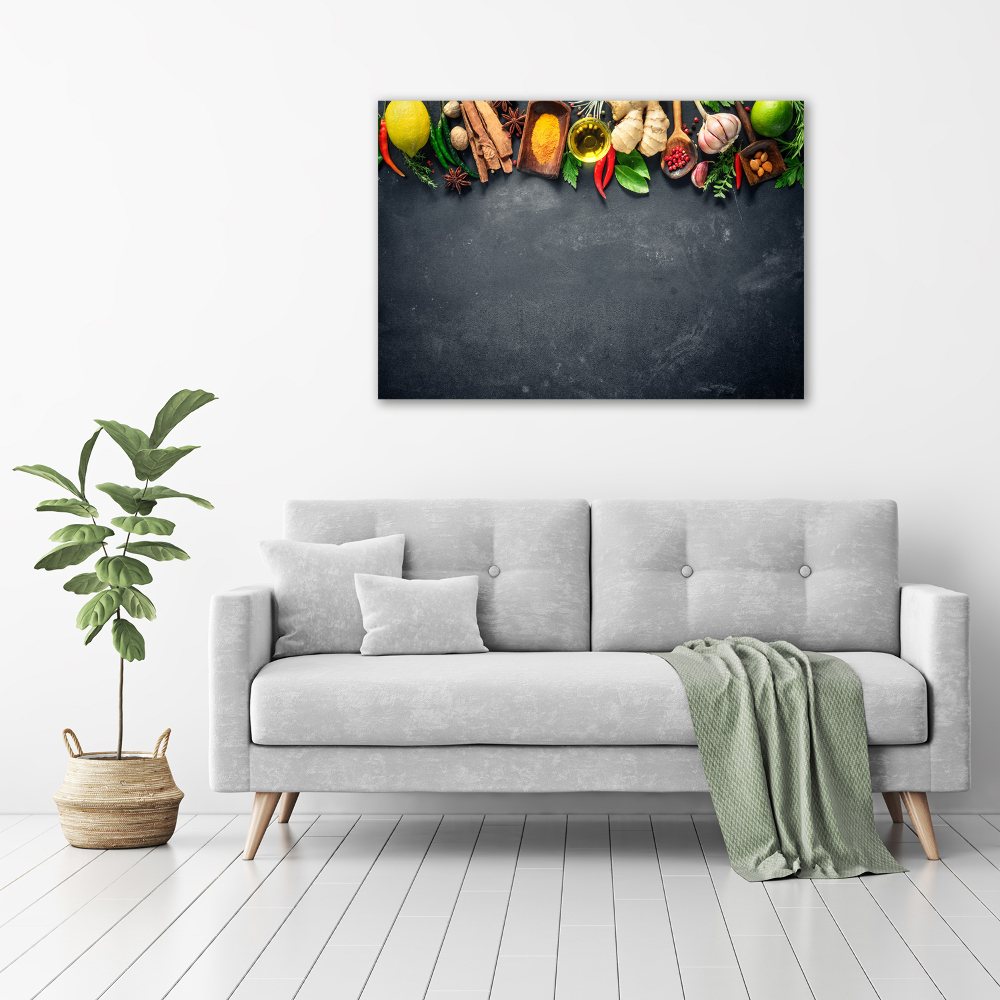 Acrylic wall art Herbs and spices