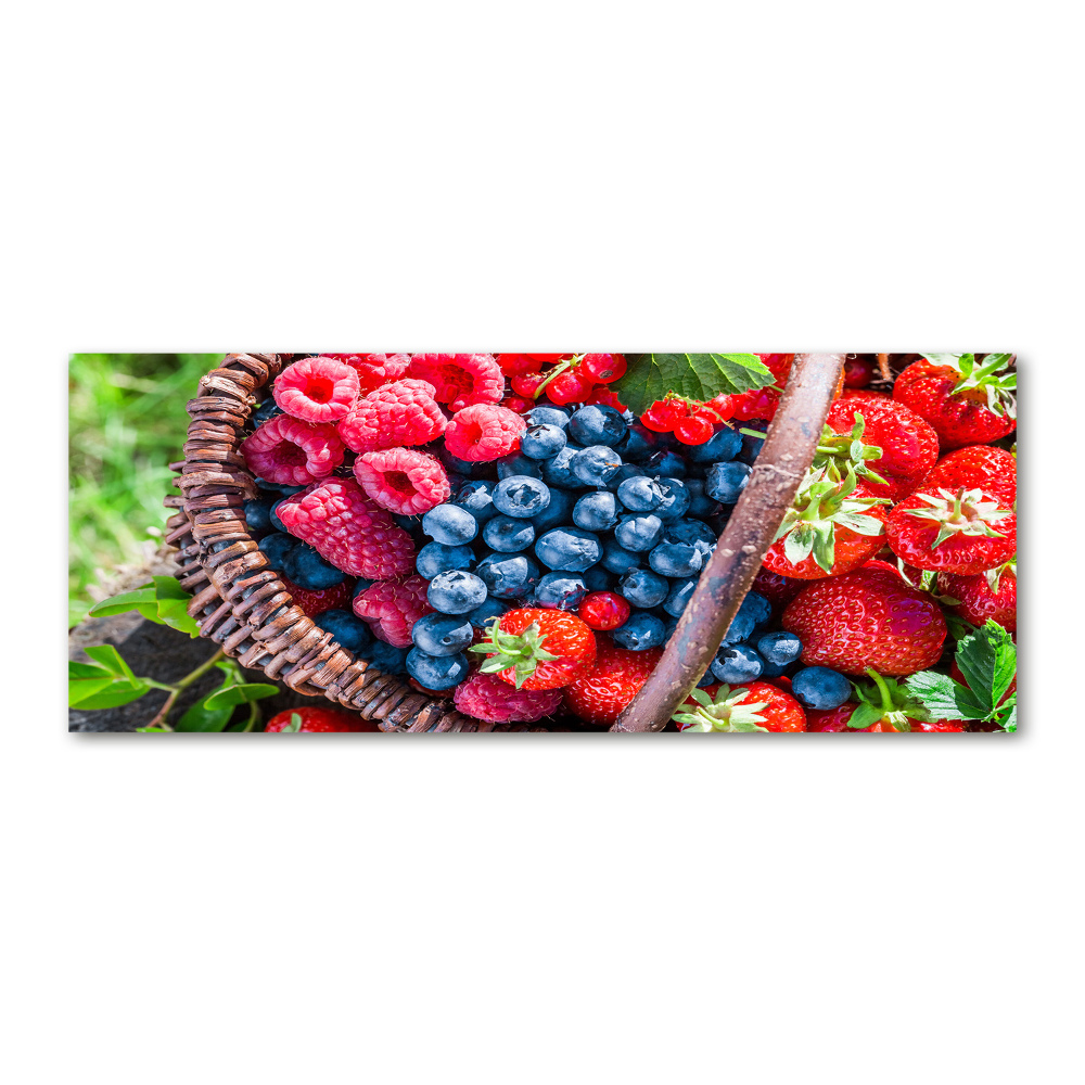 Acrylic wall art Forest fruit basket