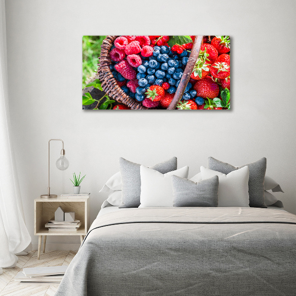 Acrylic wall art Forest fruit basket