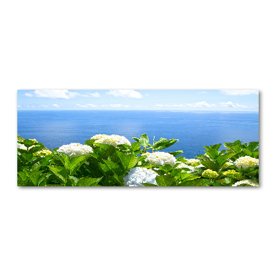 Wall art acrylic Flowers by the sea