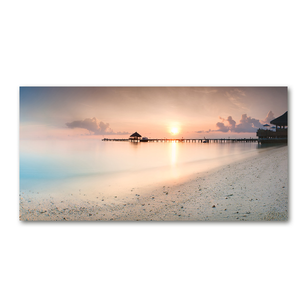 Wall art acrylic Maldives beach