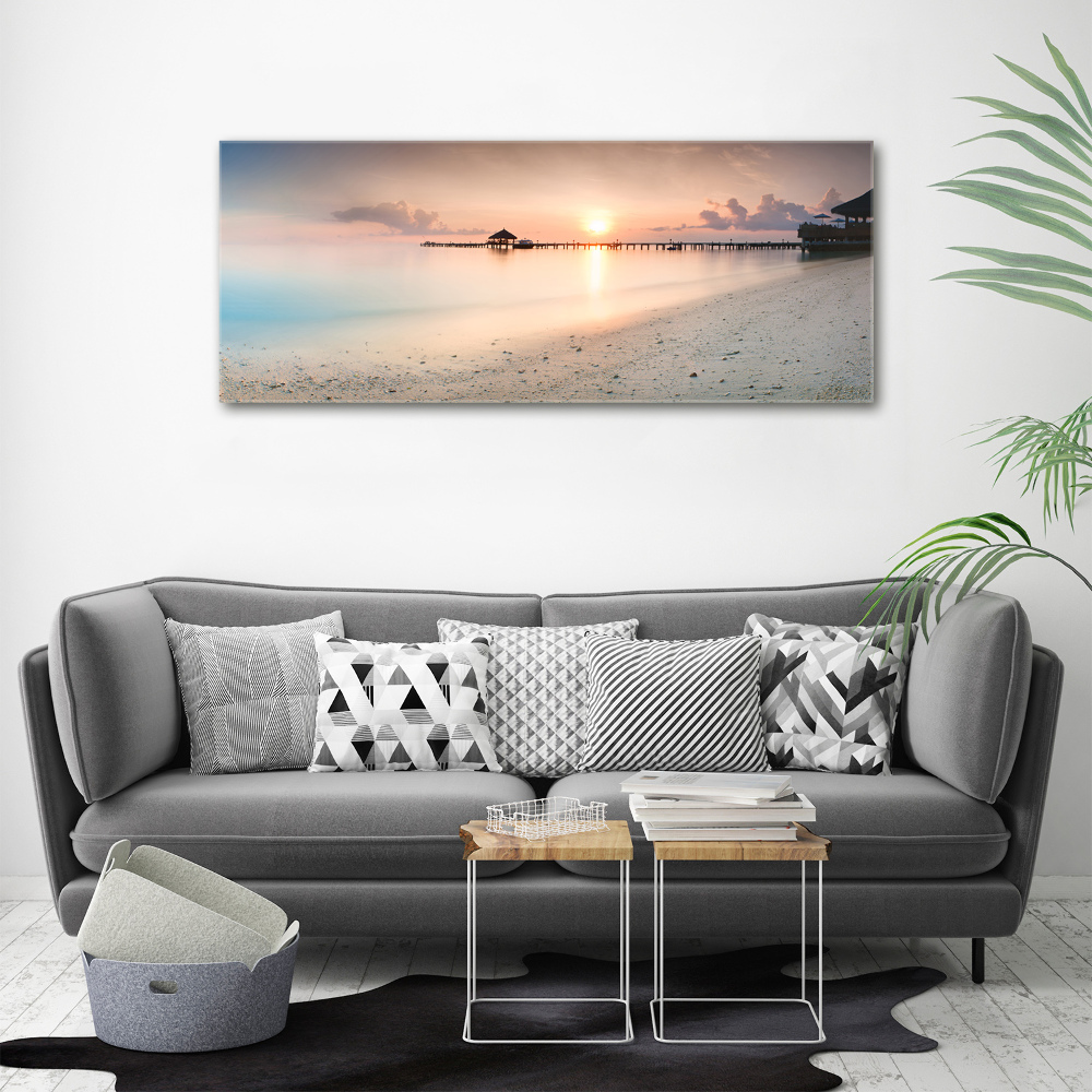 Wall art acrylic Maldives beach