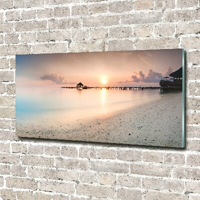 Wall art acrylic Maldives beach