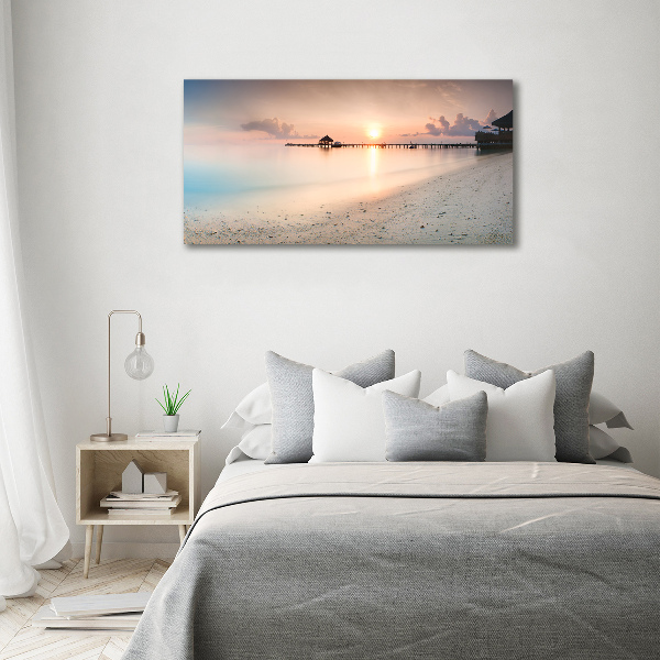 Wall art acrylic Maldives beach