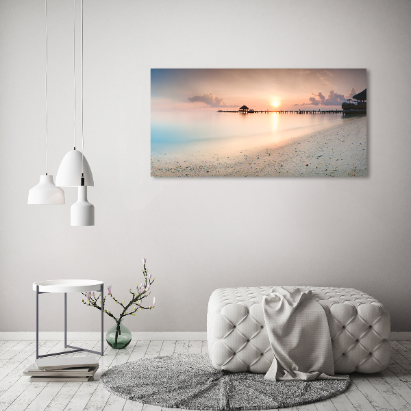 Wall art acrylic Maldives beach