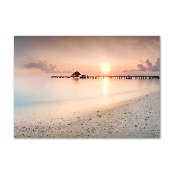 Wall art acrylic Maldives beach