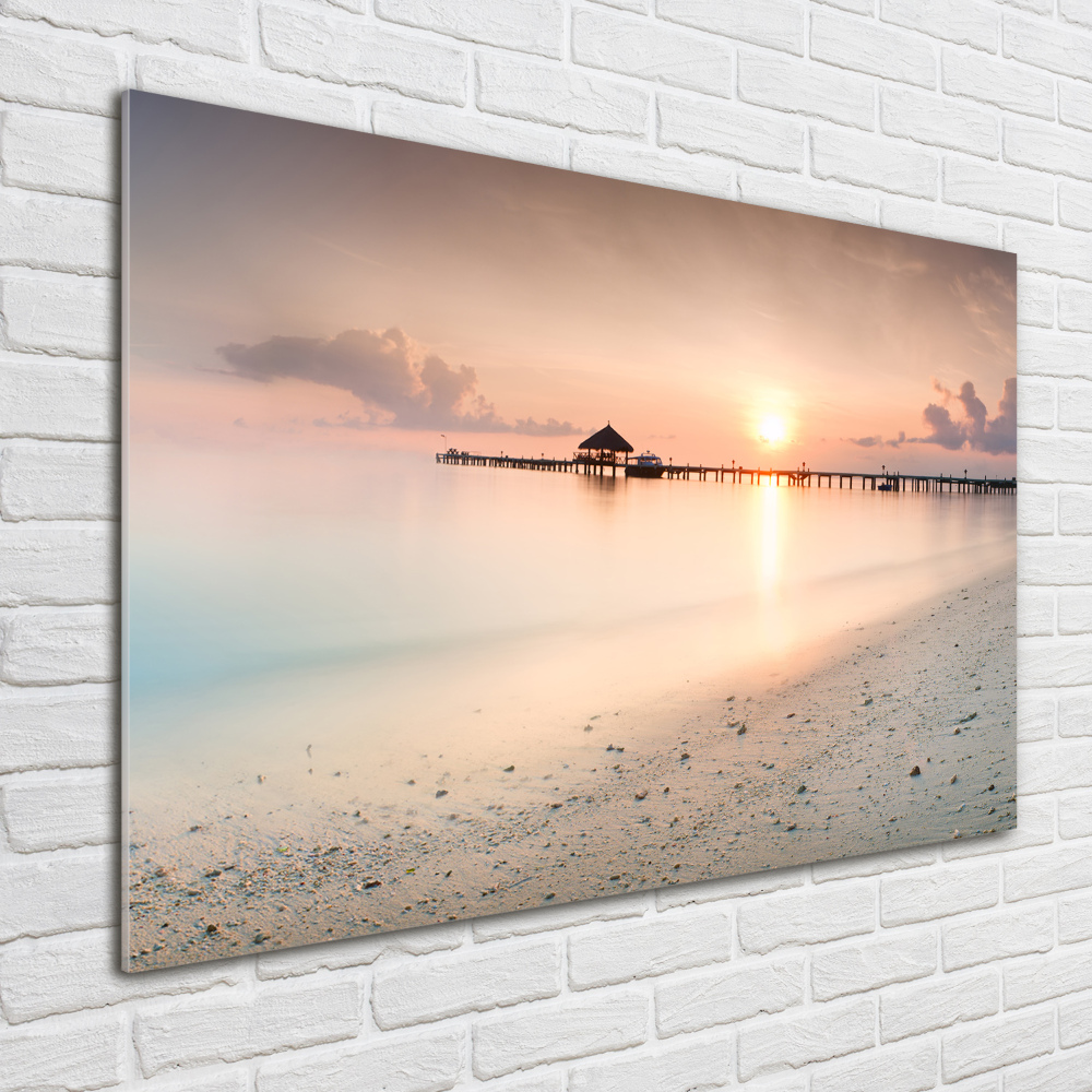 Wall art acrylic Maldives beach