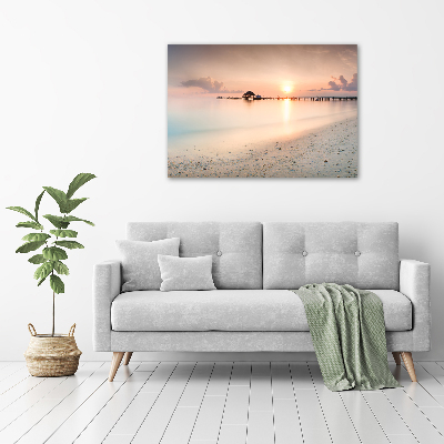 Wall art acrylic Maldives beach