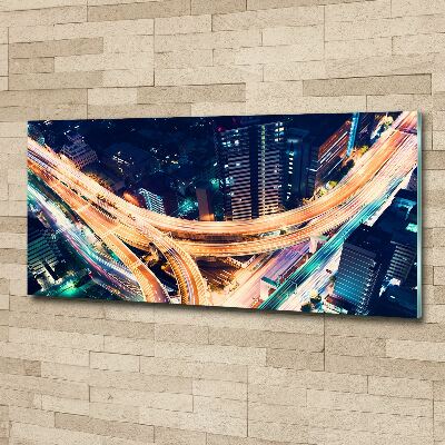 Glass acrylic wall art Highway in Tokyo