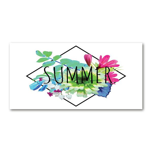 Glass acrylic wall art Summer