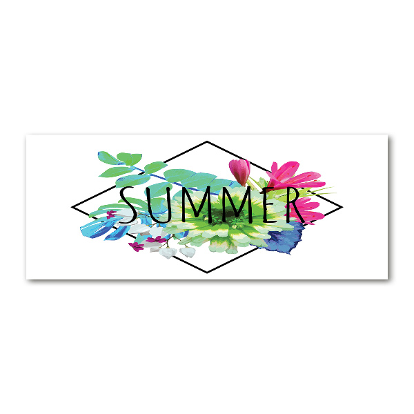 Glass acrylic wall art Summer