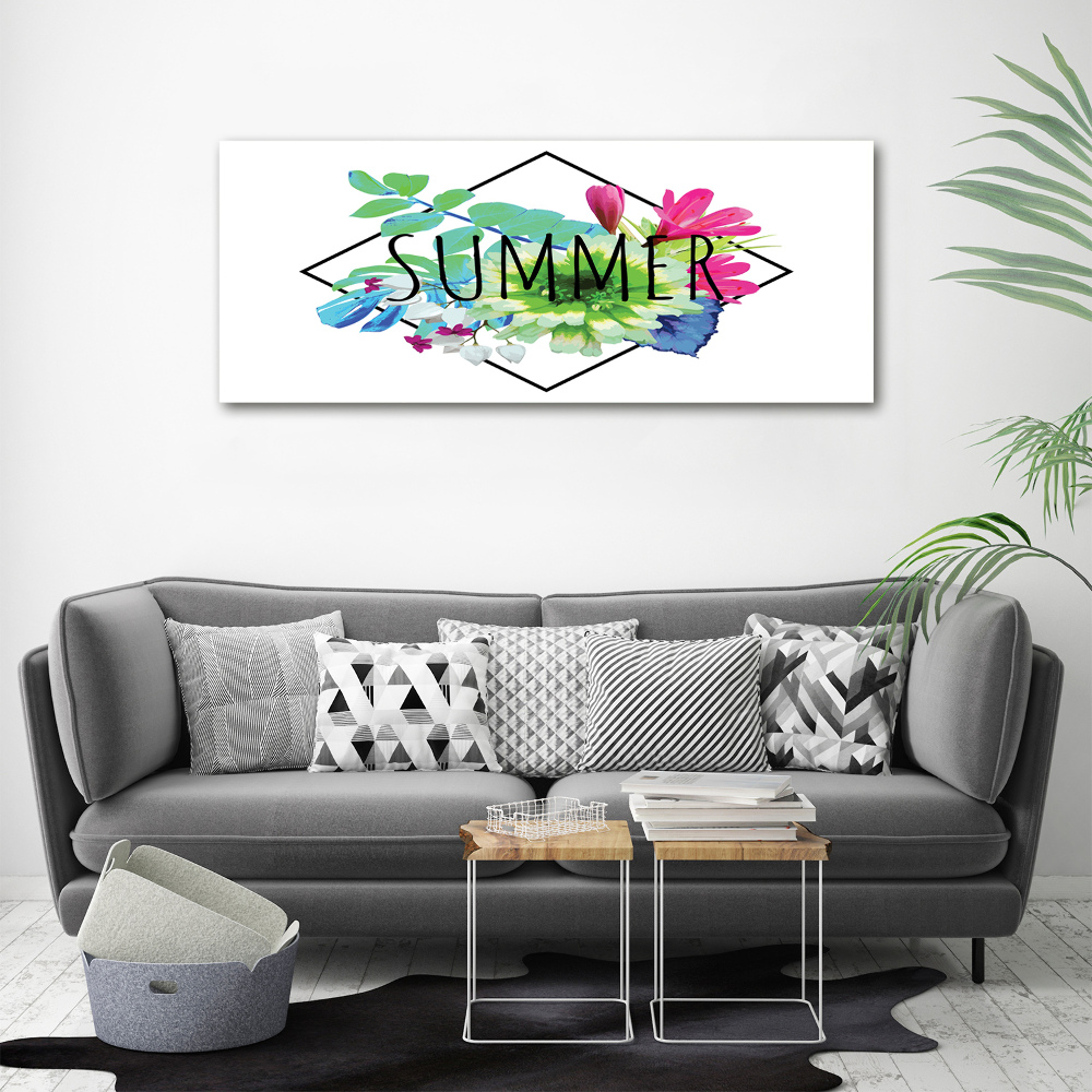 Glass acrylic wall art Summer