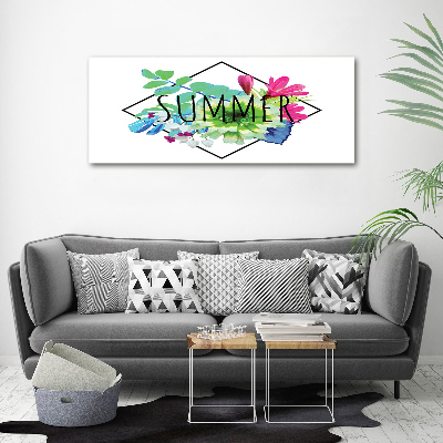 Glass acrylic wall art Summer