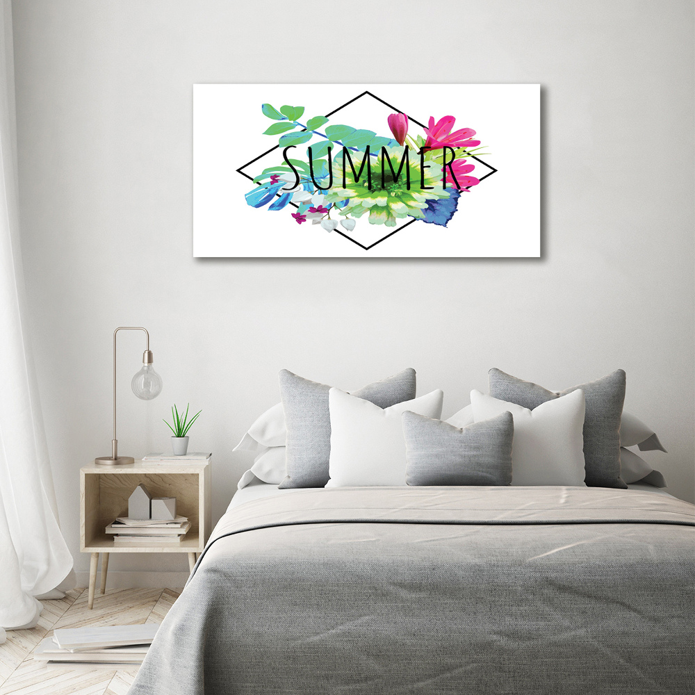 Glass acrylic wall art Summer