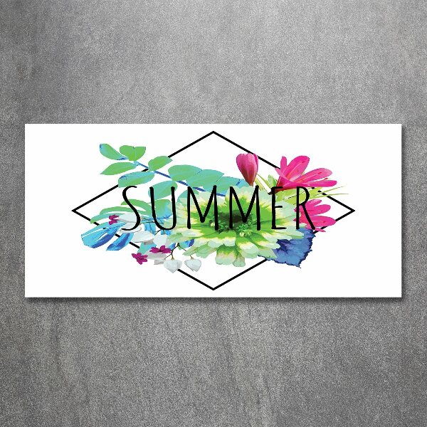 Glass acrylic wall art Summer